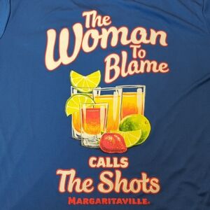 Margaritaville Blue Tee with Citrus Graphic